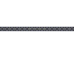 Ceramica Classic Stripes Бордюр бусинка черный 1,3х20 см