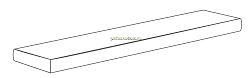 Gardenia Orchidea Just Life Gradone Ang. SX Noce Rosso Ступень угловая левая 4x32x100 см