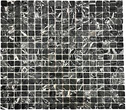 Orro Mosaic Orro Stone Nero Marquina Tum Черная Матовая Мозаика 30,5х30,5 (1,5х1,5) см