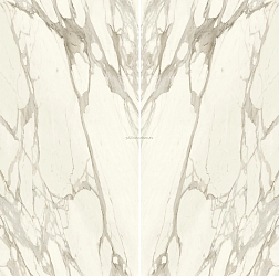 Atlas Concorde Marvel Meraviglia Calacatta Bernini Bookmatch Lapp. Белый Лаппатированный Керамогранит 160x320 см