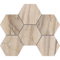 Estima Bernini BR01 Hexagon Pearl Бежевая Матовая Мозаика 25x28,5 см